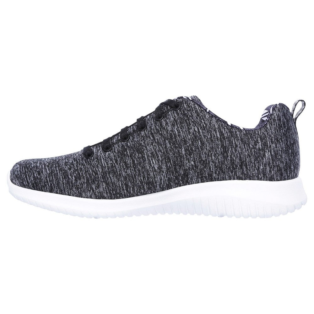 12834 Black White Ultra Flex Skechers