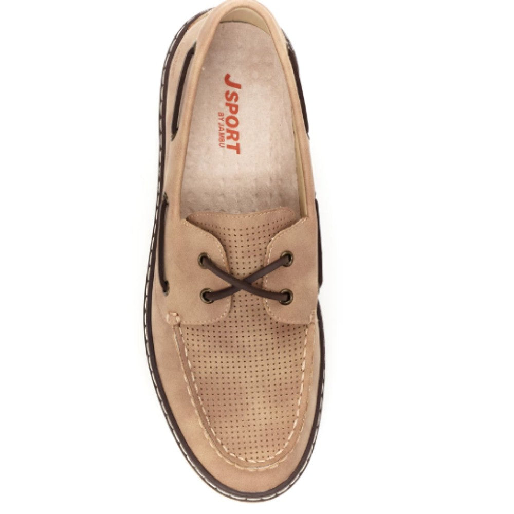 Sammy Taupe Nubuck JSports Boat Shoe