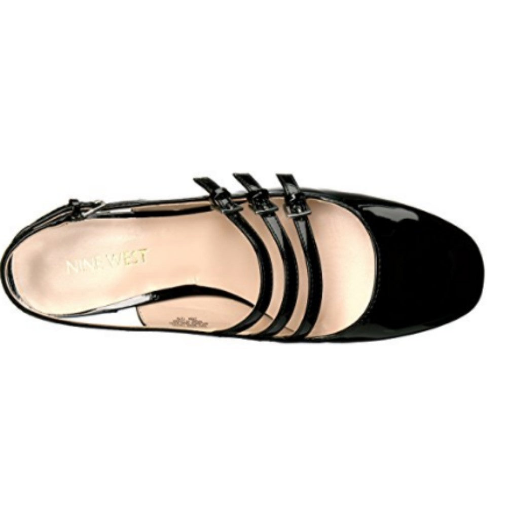 Weirley Black Patent Nine West Pump