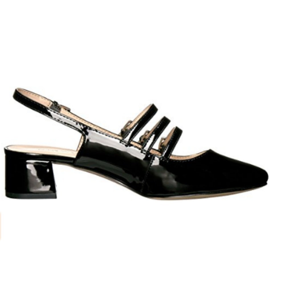 Weirley Black Patent Nine West Pump