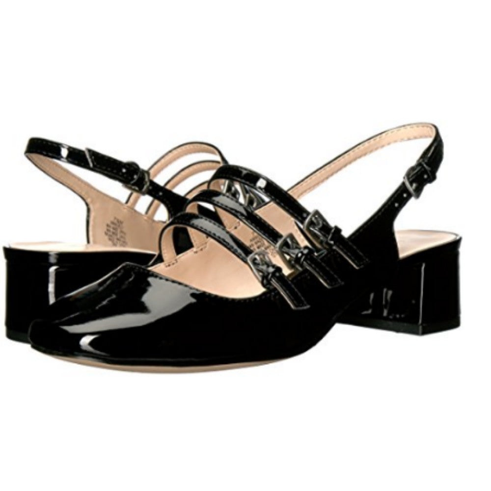 Weirley Black Patent Nine West Pump