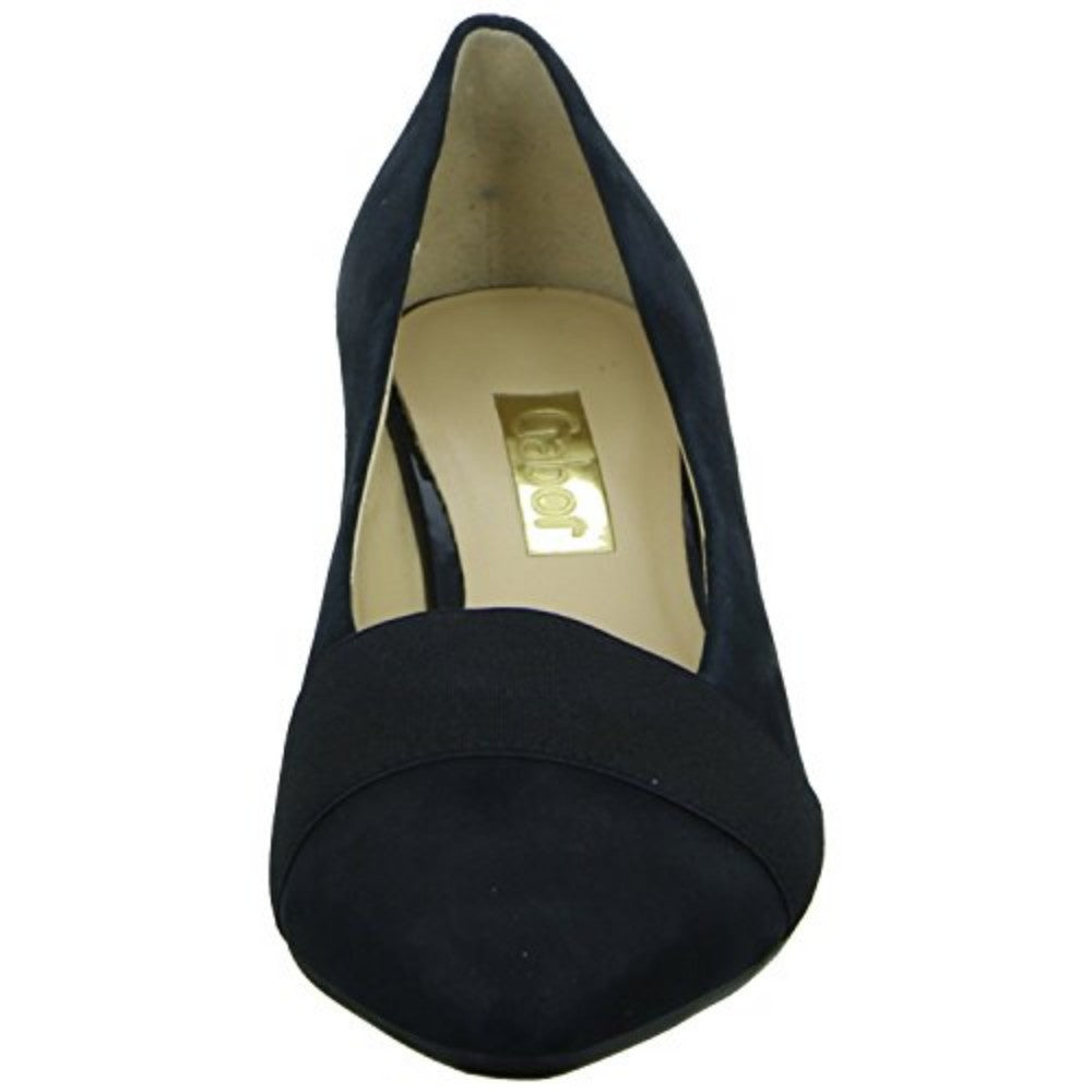 55141 Black Suede Gabor Pumps