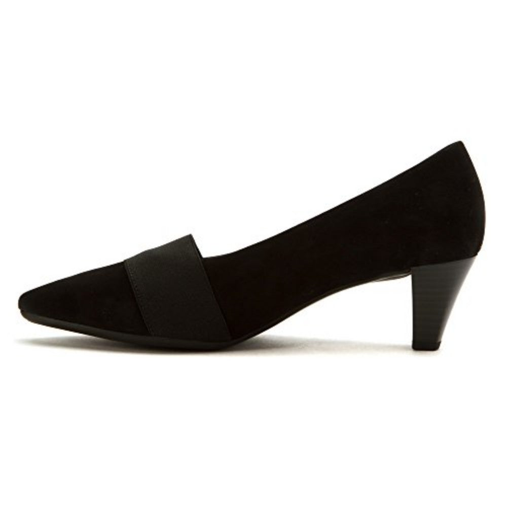 55141 Black Suede Gabor Pumps