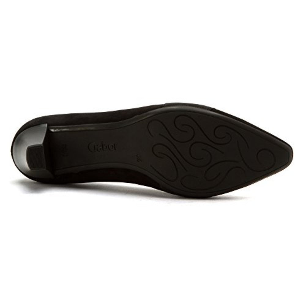 55141 Black Suede Gabor Pumps