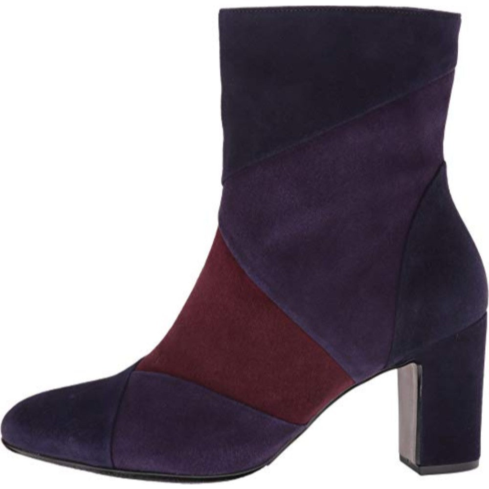 55881 Cir Dk Purple Gabor Suede Ankle Boots