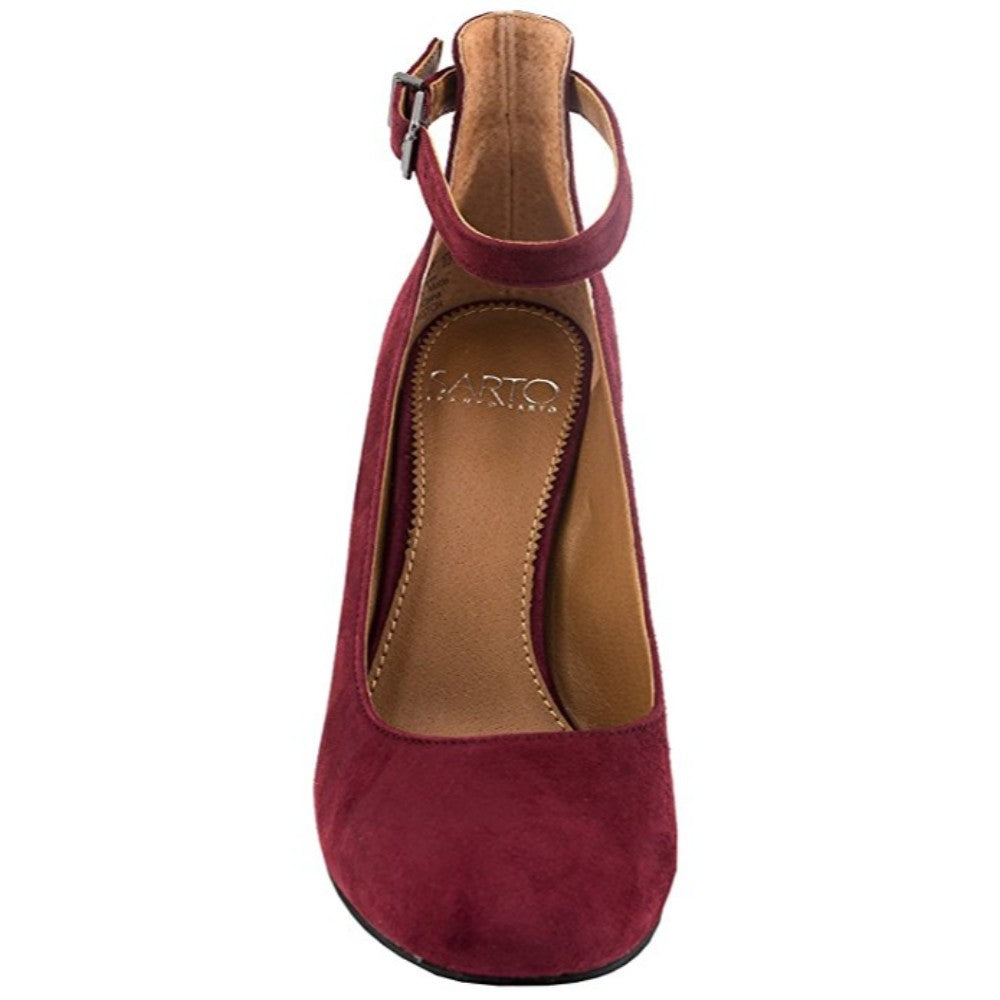 Abbington Burgundy Suede Franco Sarto Pump