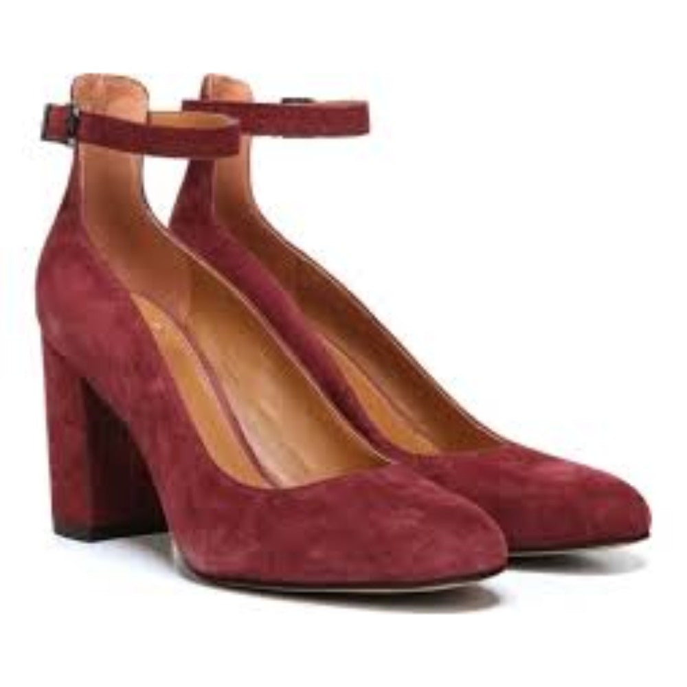 Abbington Burgundy Suede Franco Sarto Pump