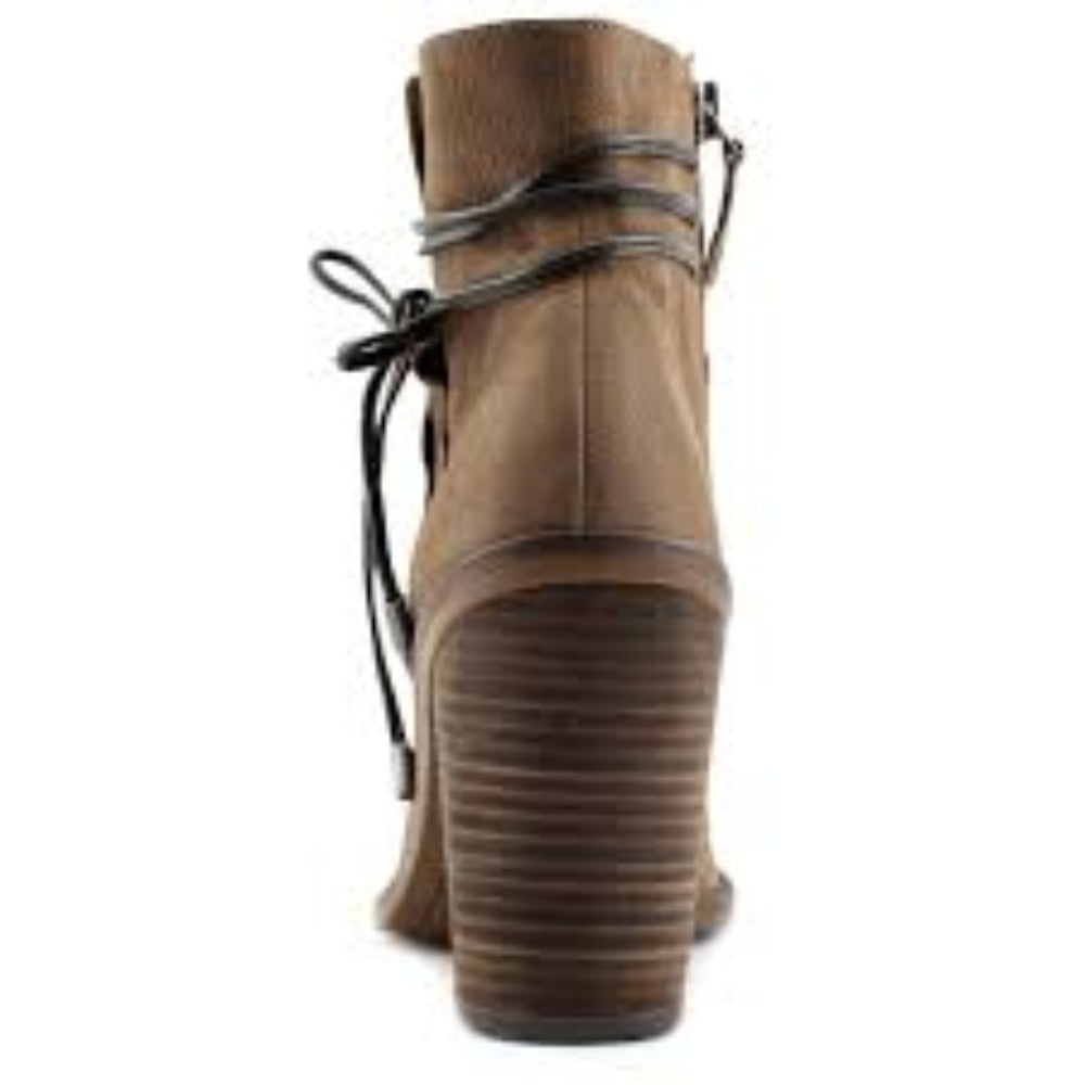 Franco Sarto Womens Edaline Tobaco Ankle Boot