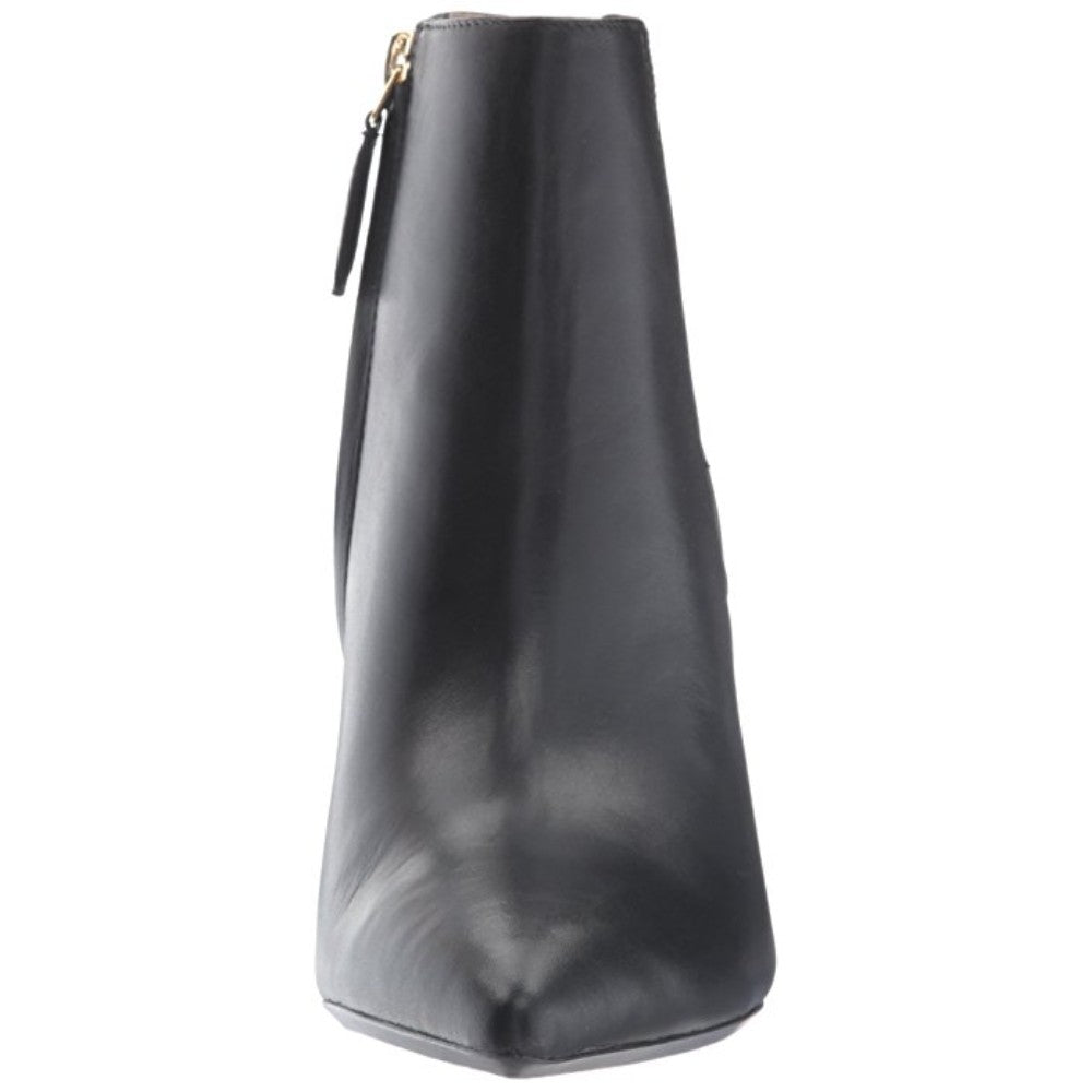 Front 9X9 Black Leather Nine West Bootie