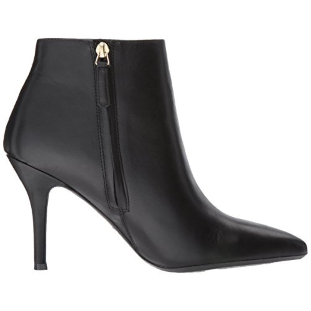 Front 9X9 Black Leather Nine West Bootie