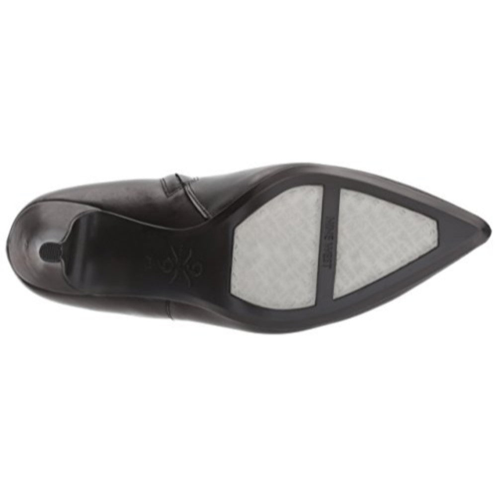 Front 9X9 Black Leather Nine West Bootie