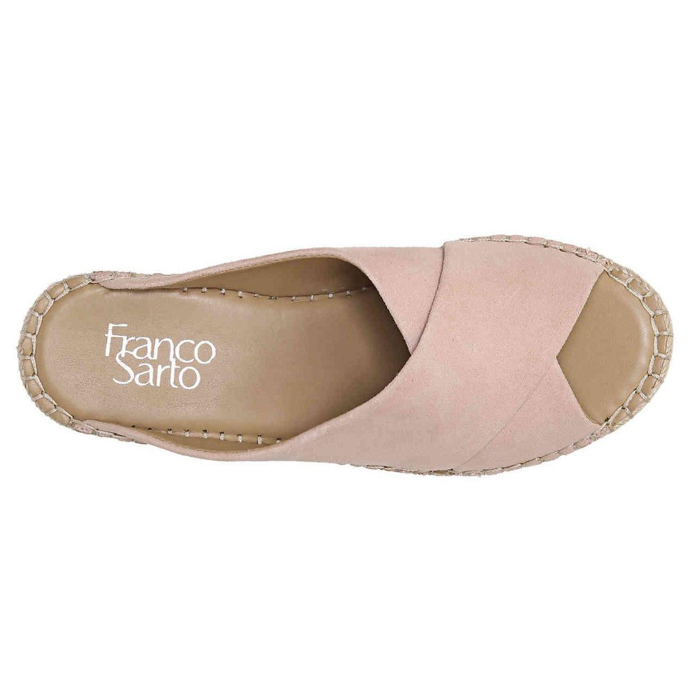 Tiffany Peach Franco Sarto Wedge Sandal Slide