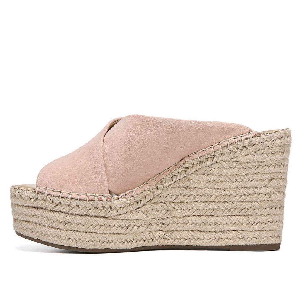 Tiffany Peach Franco Sarto Wedge Sandal Slide