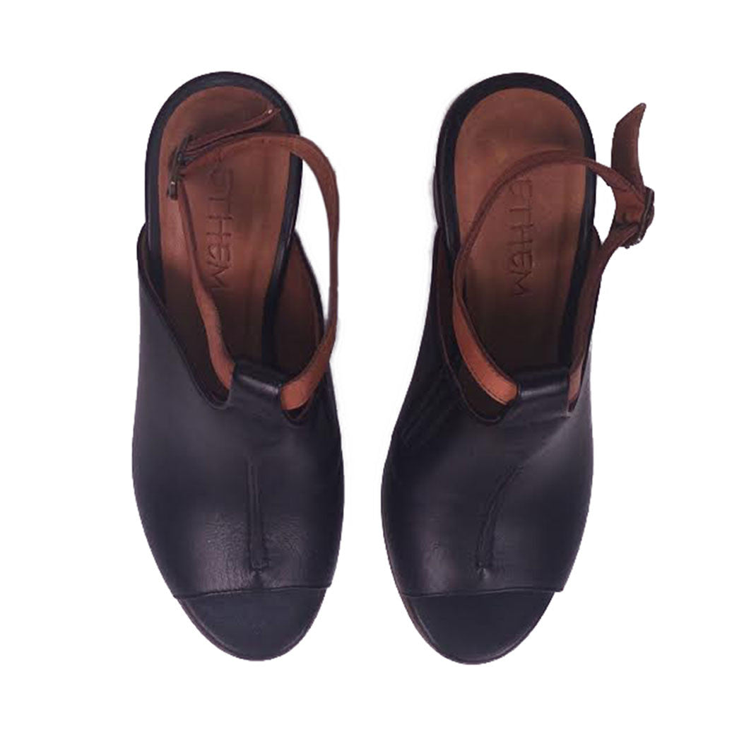 Catania Black Nappa Ethem Sandal