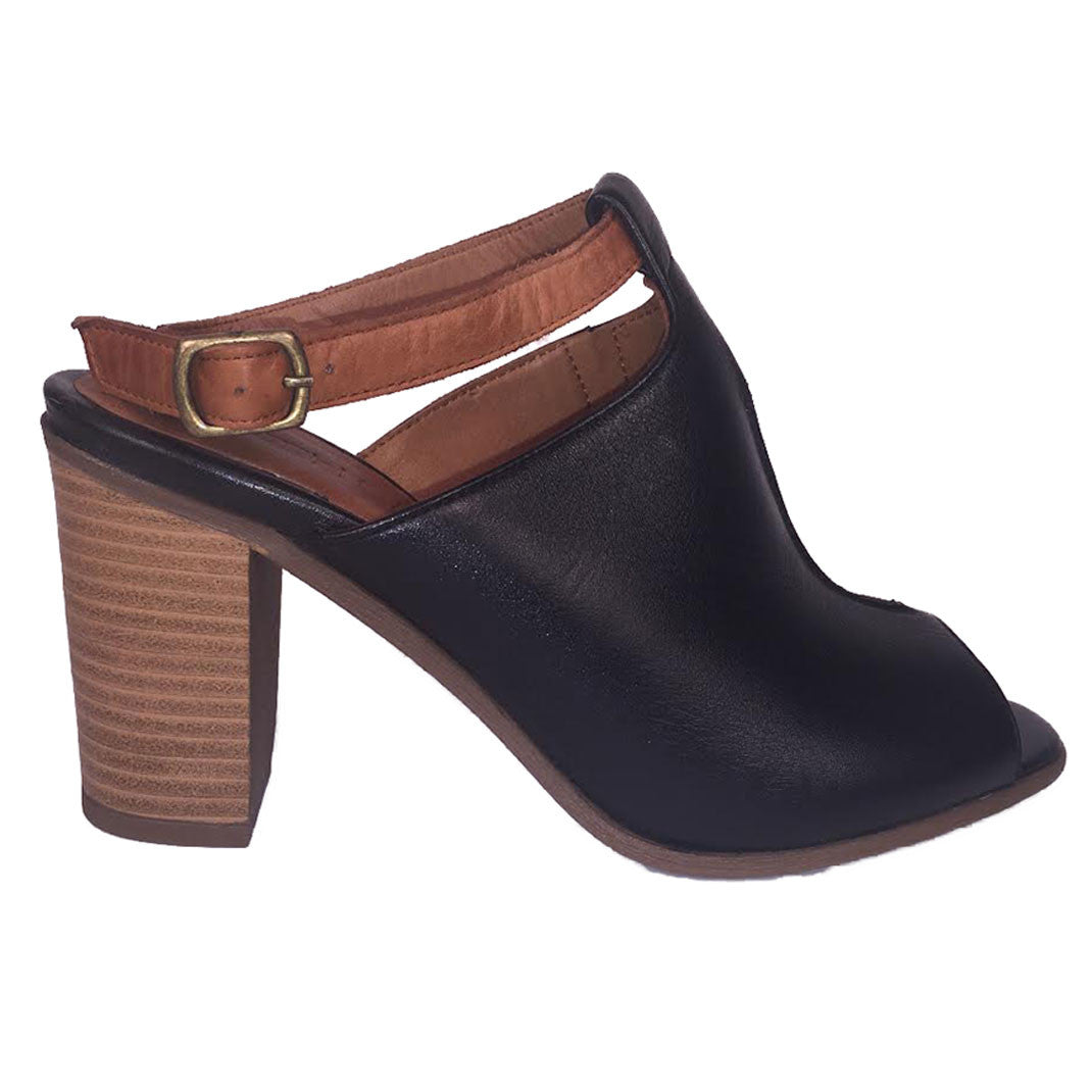 Catania Black Nappa Ethem Sandal
