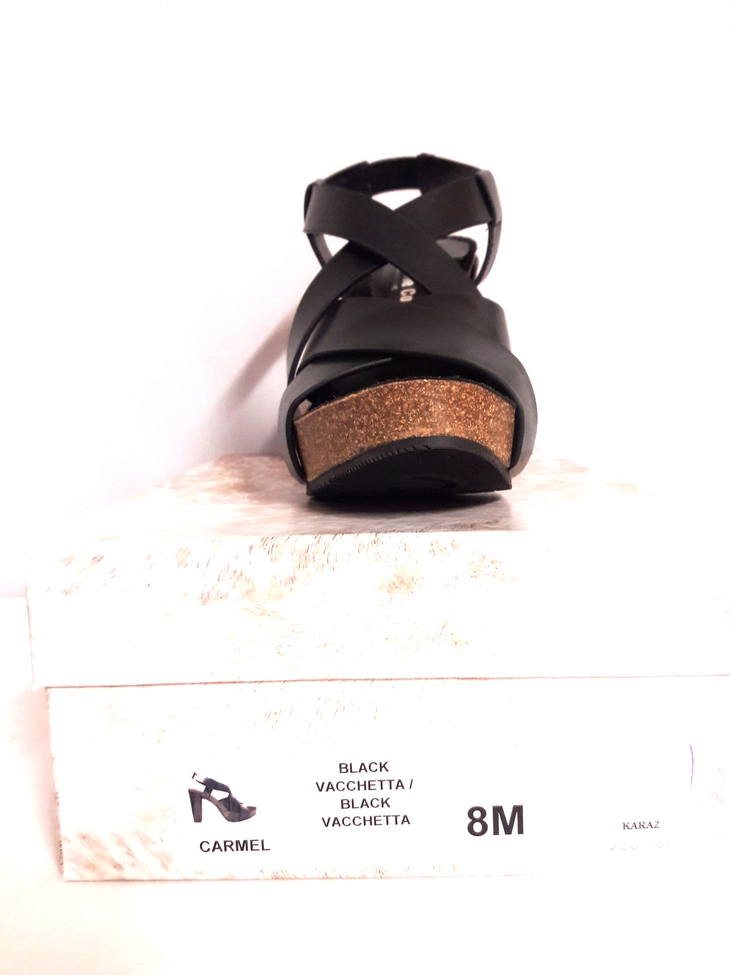 Carmel Black Right Bank Shoes Sandal