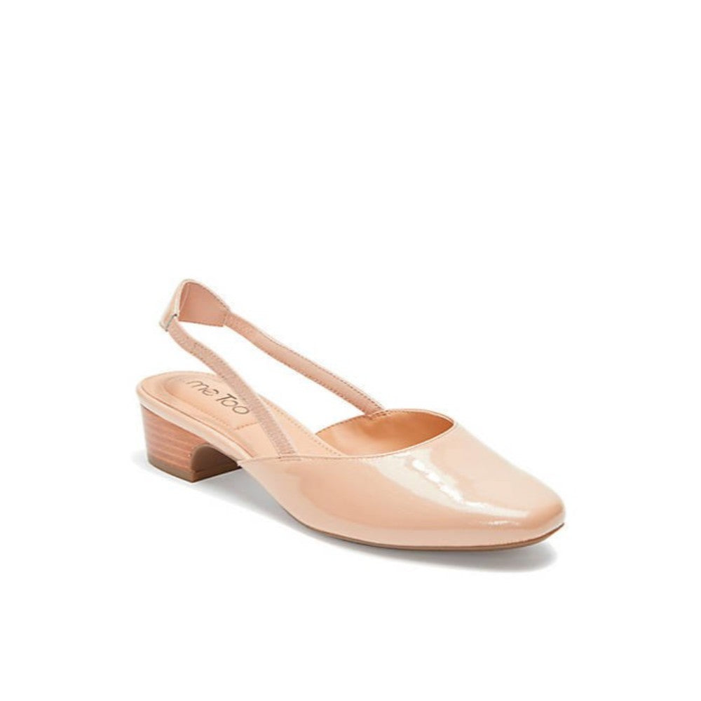 Gianna Nude Patent Leather Me Too Slingback Pumps