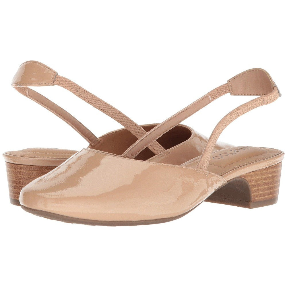 Gianna Nude Patent Leather Me Too Slingback Pumps