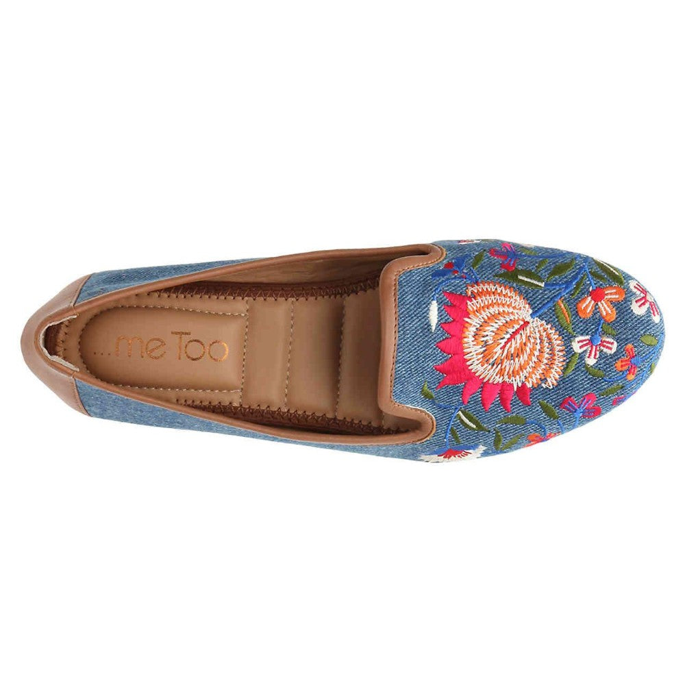 Yale Blue Floral Me Too Loafer Flats