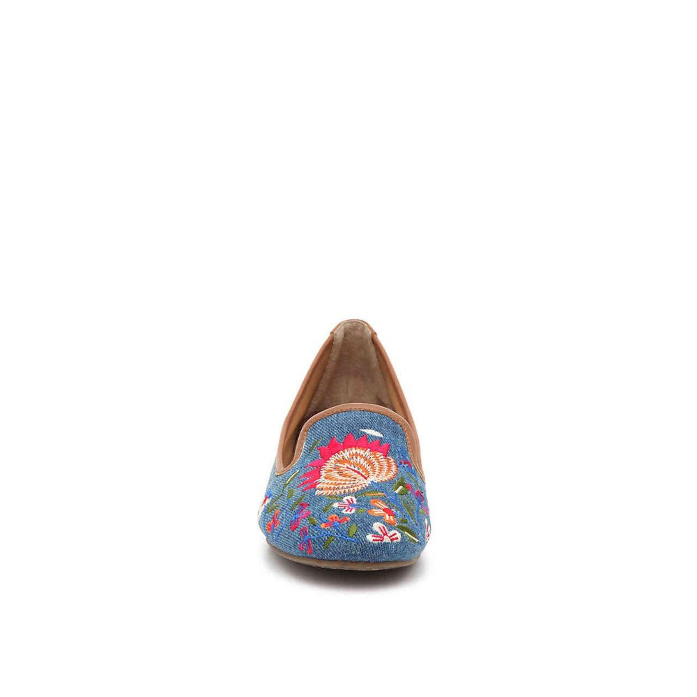 Yale Blue Floral Me Too Loafer Flats