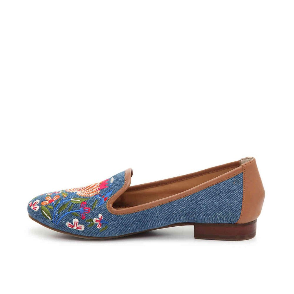 Yale Blue Floral Me Too Loafer Flats