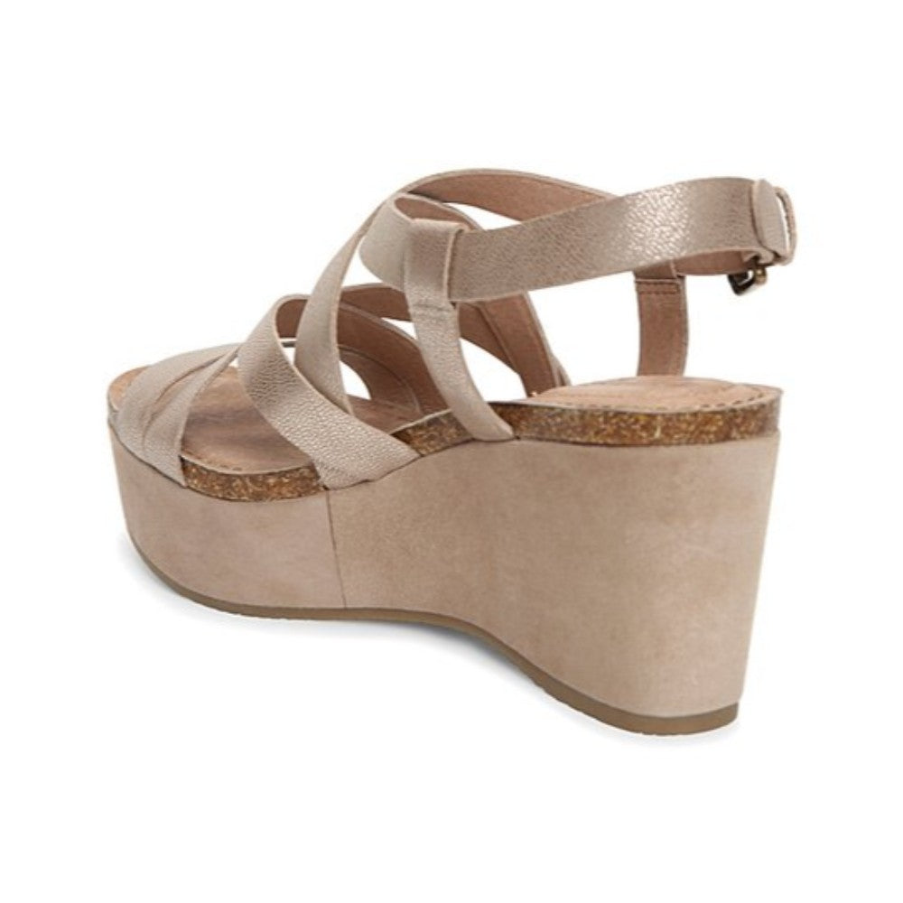Bria Champagne Adam Tucker Wedge Sandal