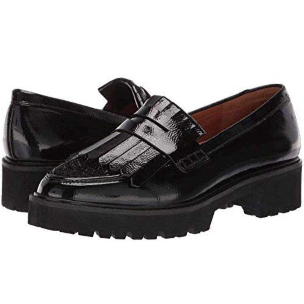 Duncan Black Pat Franco Sarto Loafers