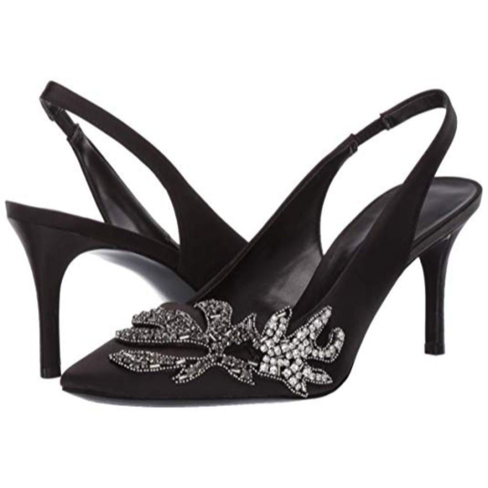 Mathias Black Nine West Slingback Pumps