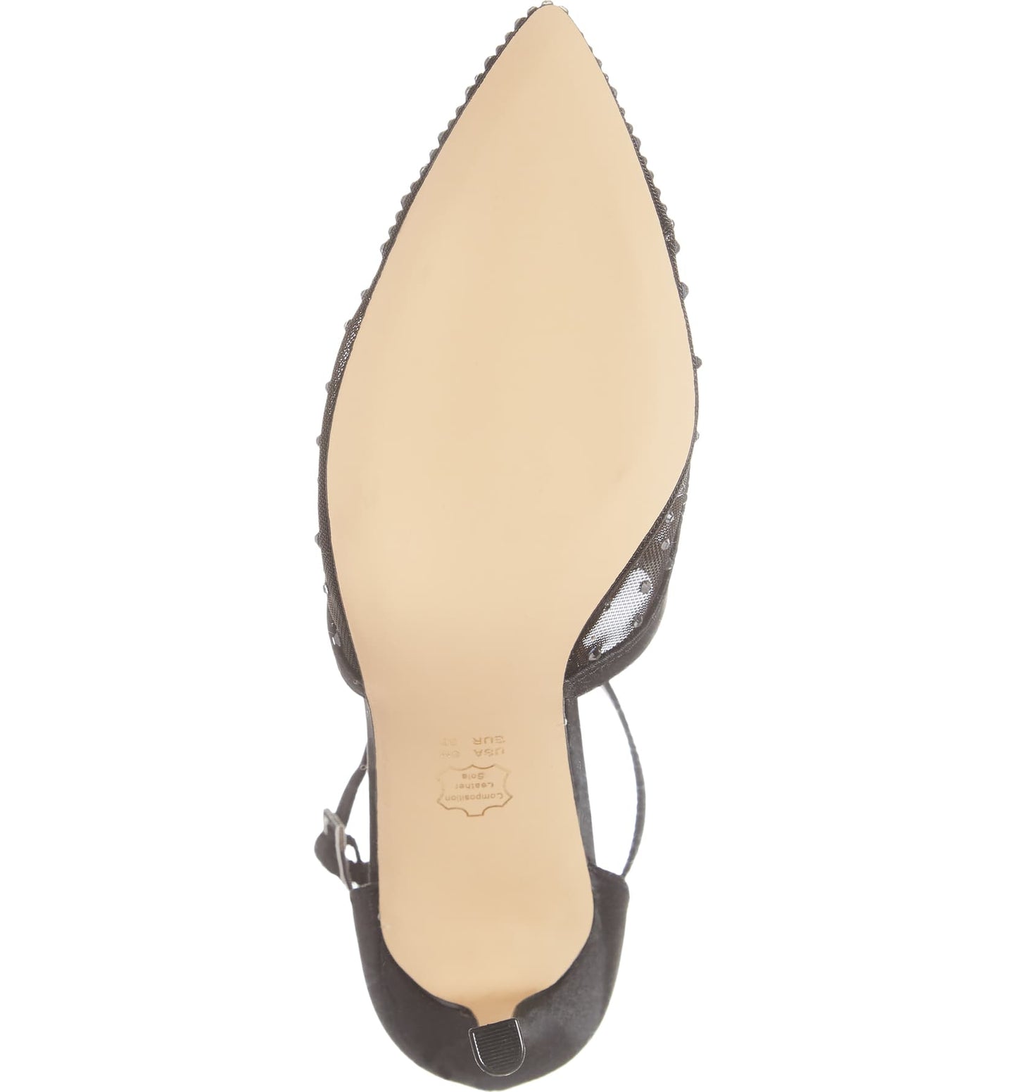 Conetta Black Satin Nina d'Orsay Pumps