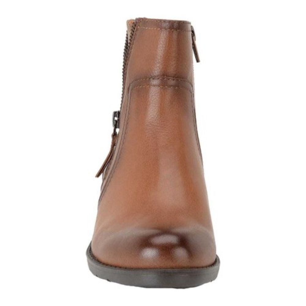 Val Tan Comfortiva Ankle Boots