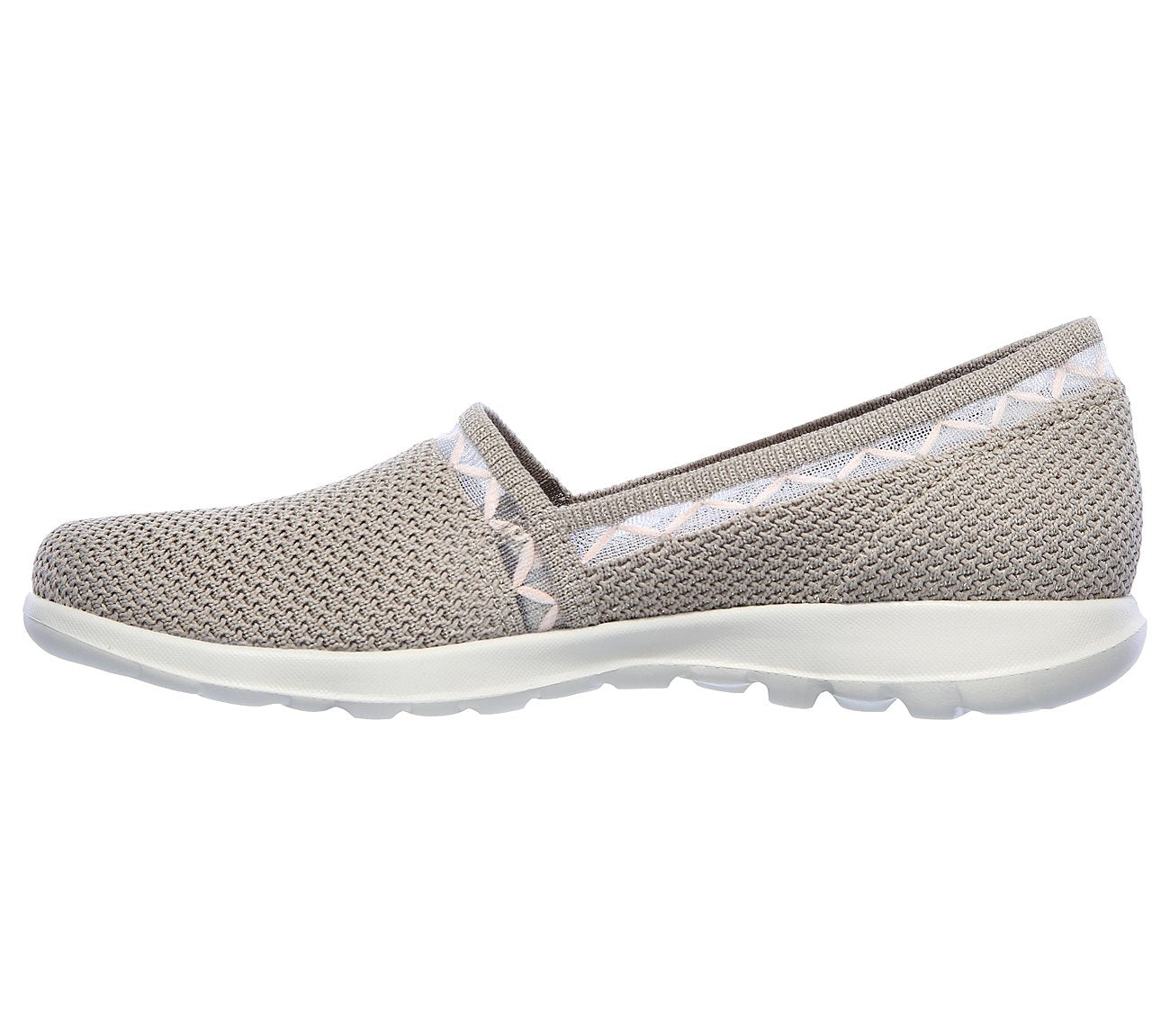 16392 Gowalk Lite Glint Taupe Skechers Slip-On Flat