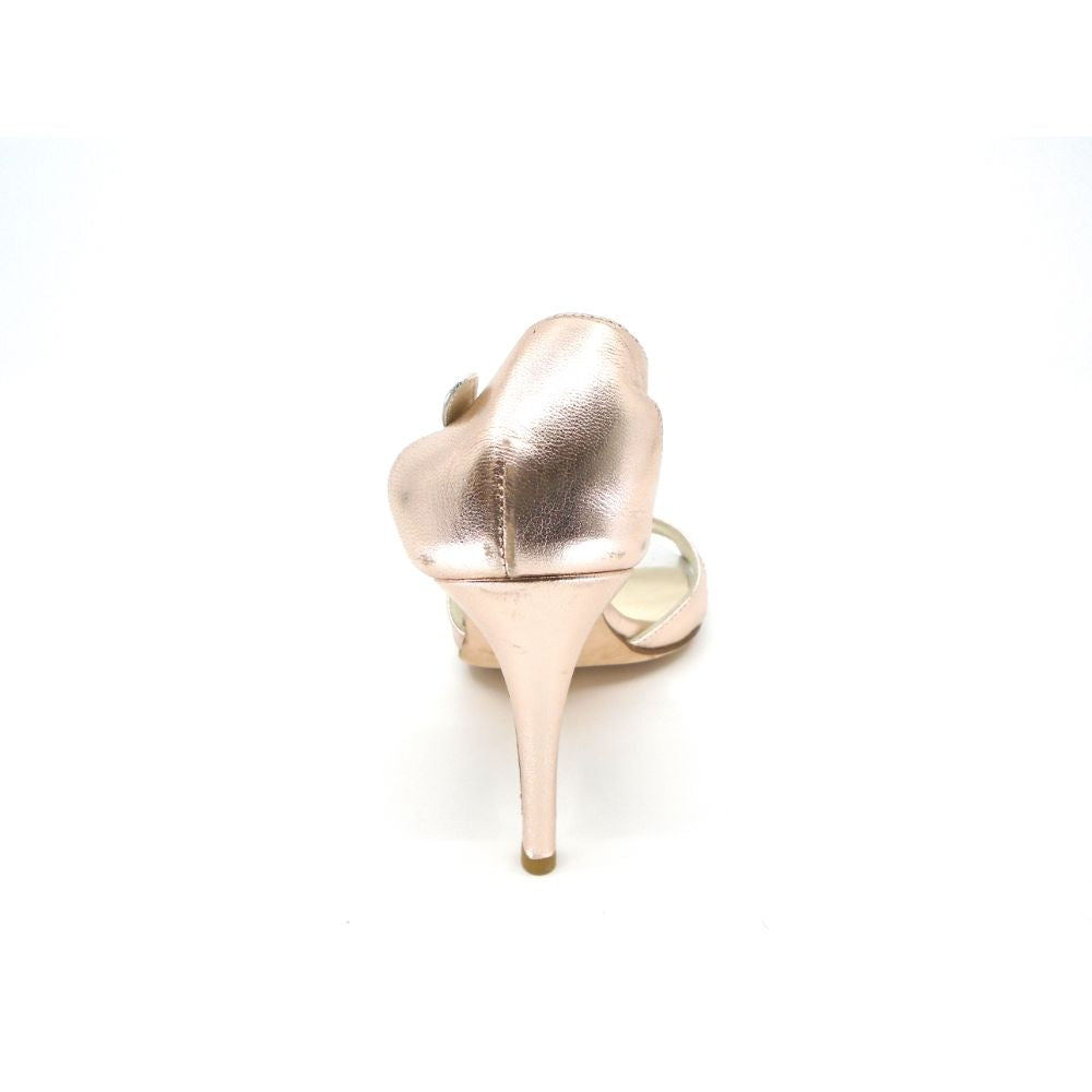 Cira Rose and Silver Metallic Something Bleu Strappy Sandal