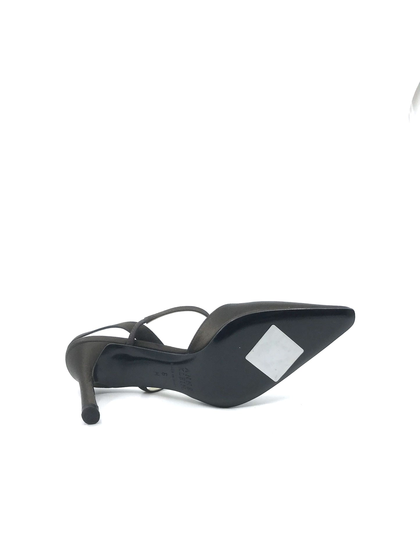 Anika Brown Satin Anne Klein Slingback Pumps