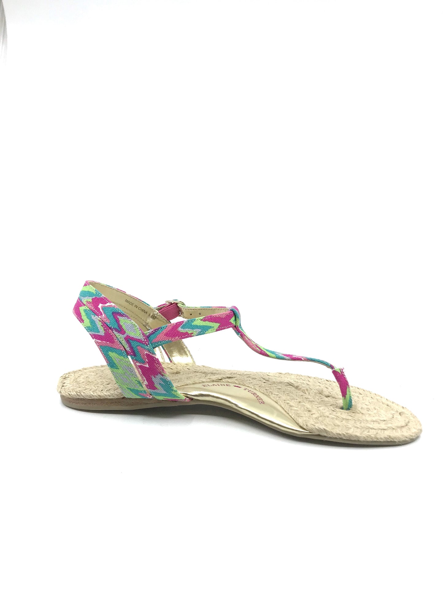 Emory Batik Print Fabric Elaine Turner Flat Sandal