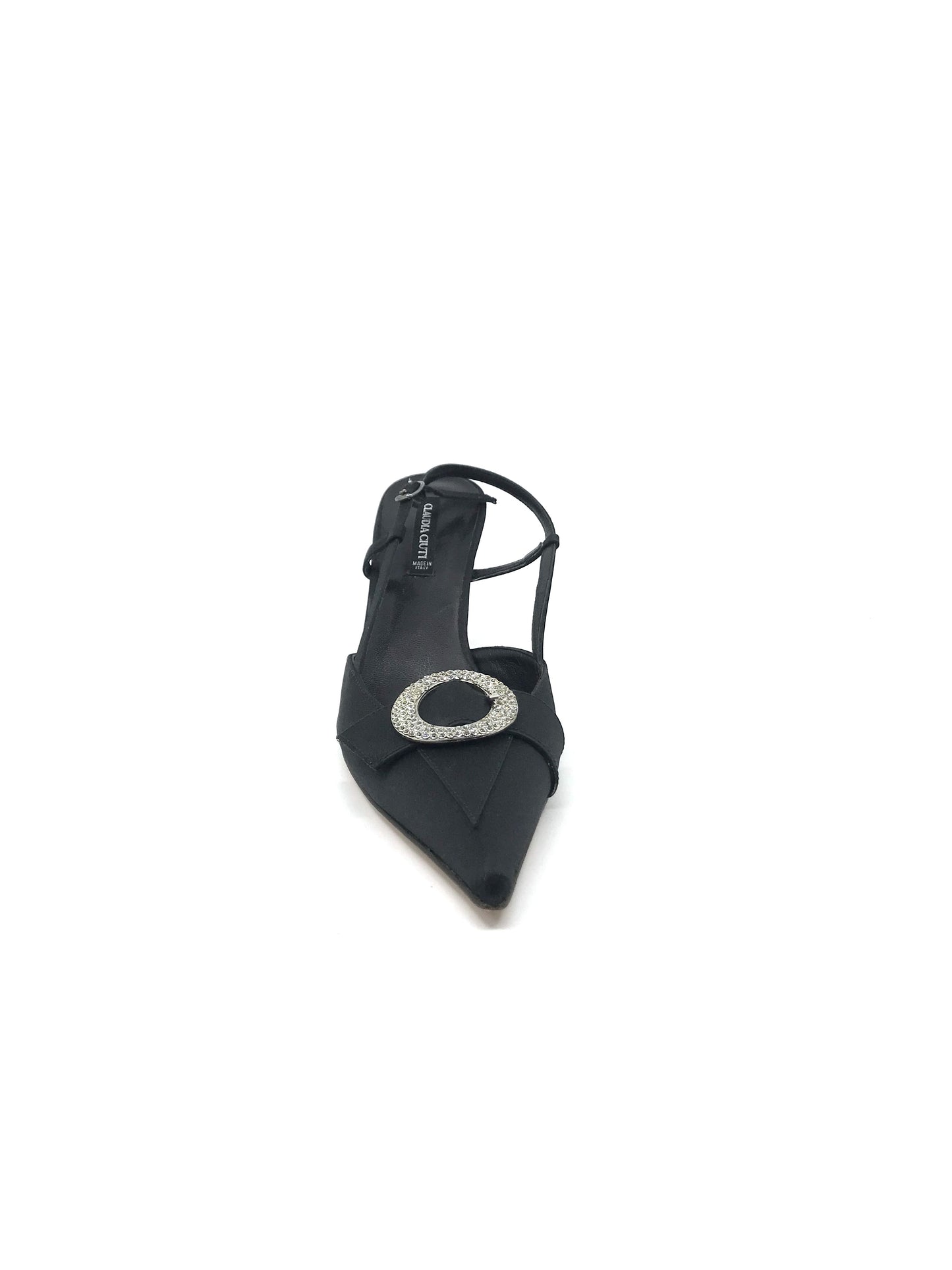 Rio Black Fabric Claudia Ciuti Slingback Pumps