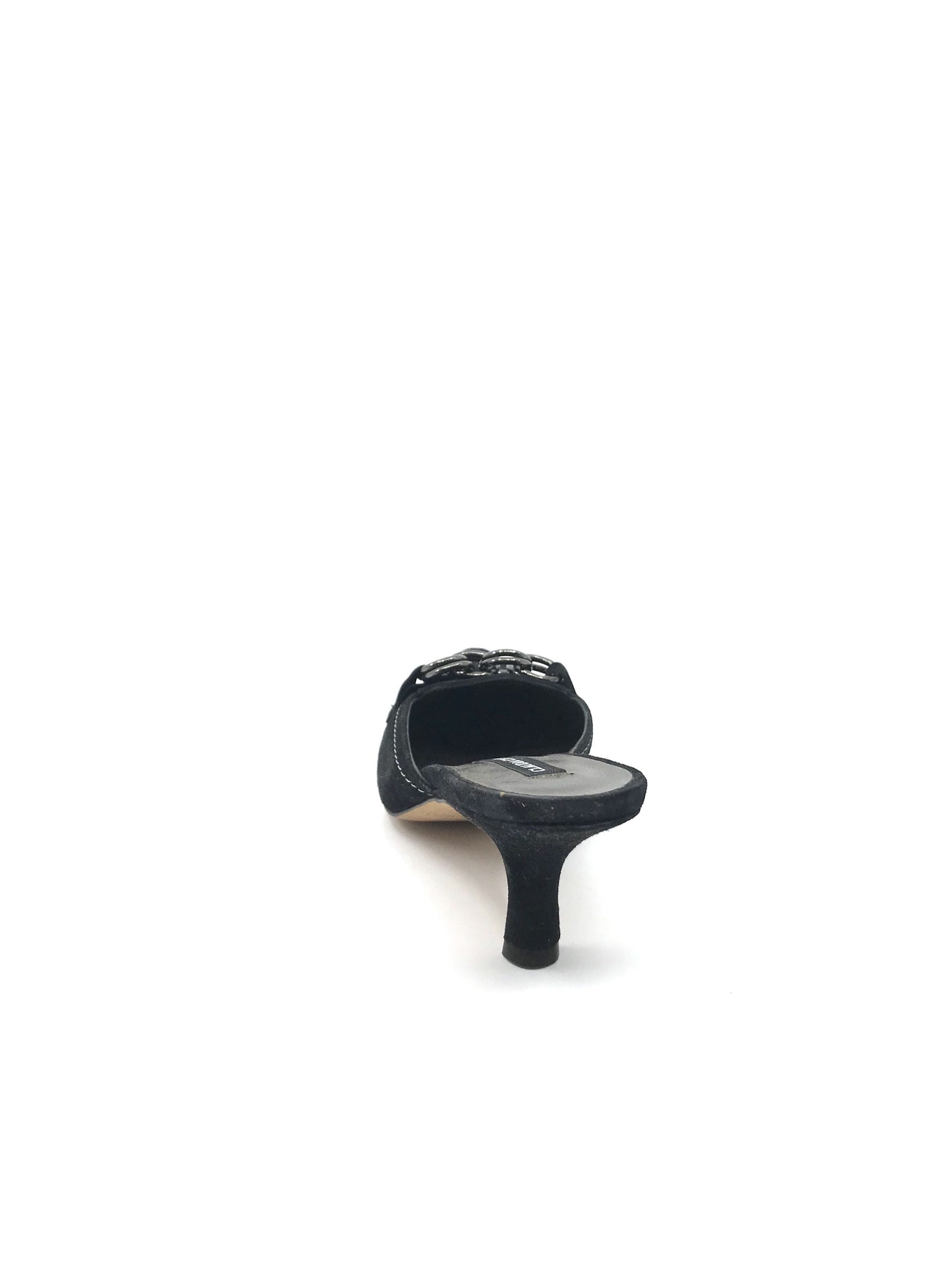 Ritmo Black Suede Claudia Ciuti Slide Pumps