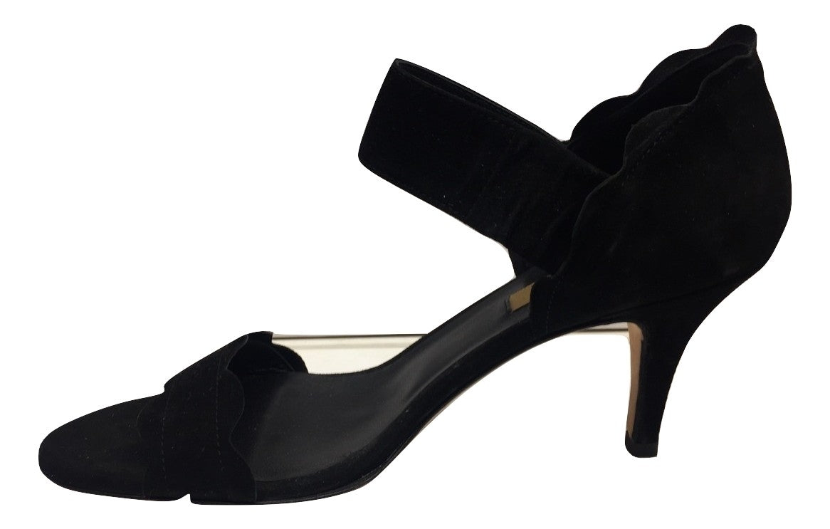 Callie Black Suede Dee Keller Sandals