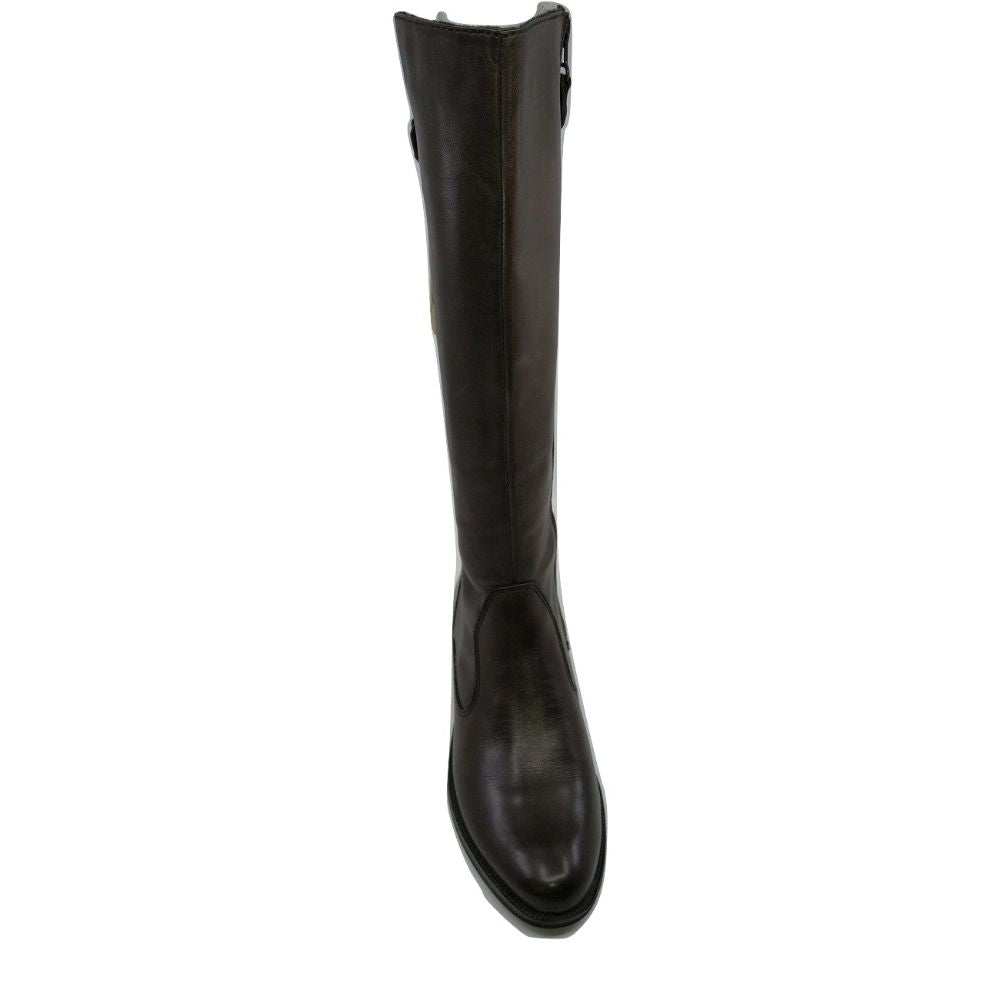 SienaEmblem 2065 Chocolate Brown Leather Bussola Boots
