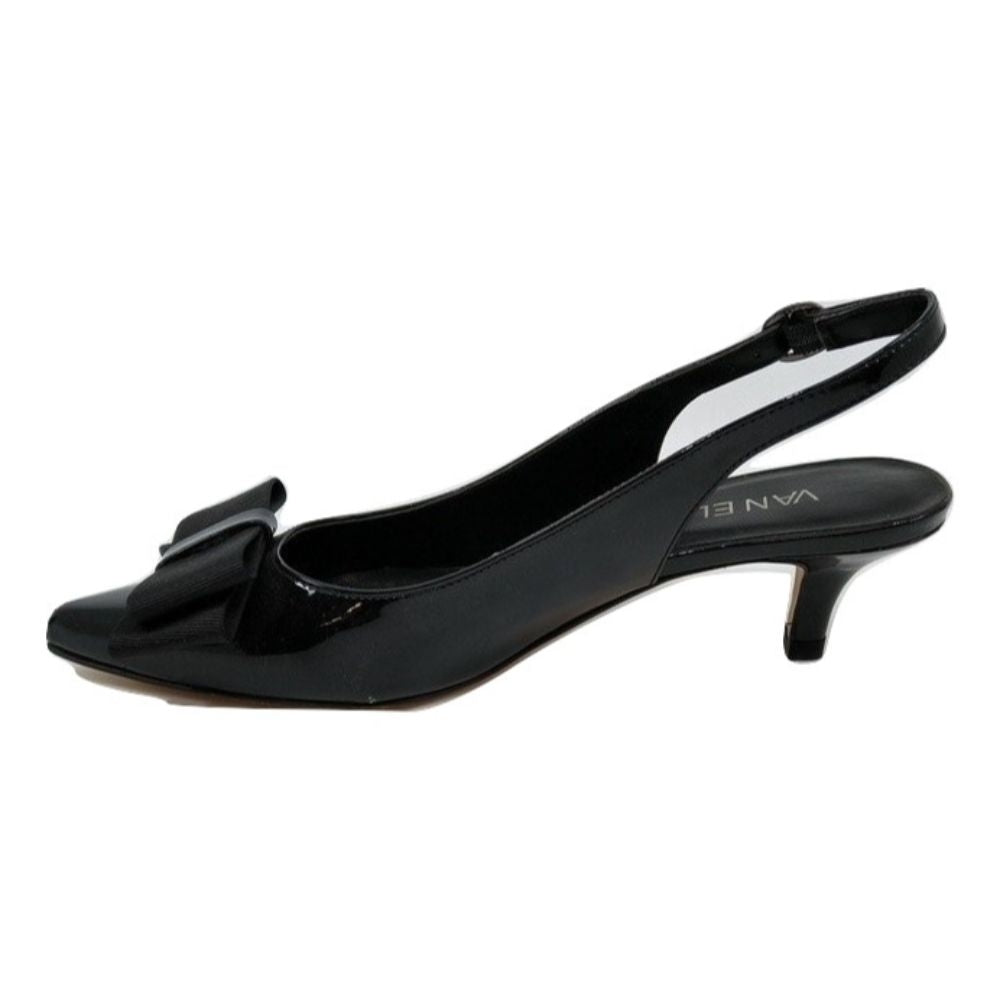 Tawnee Black Patent Vaneli Slingback Pumps