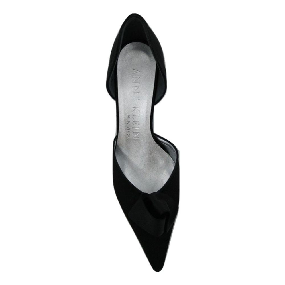 Baird Black Satin Anne Klein d'Orsay Pumps