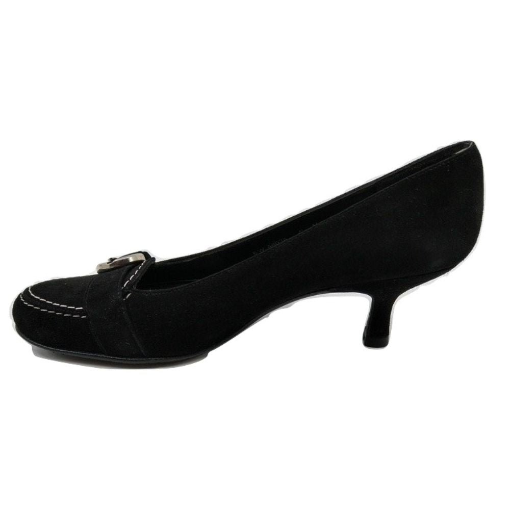 Settle Black Suede Stuart Weitzman Pumps