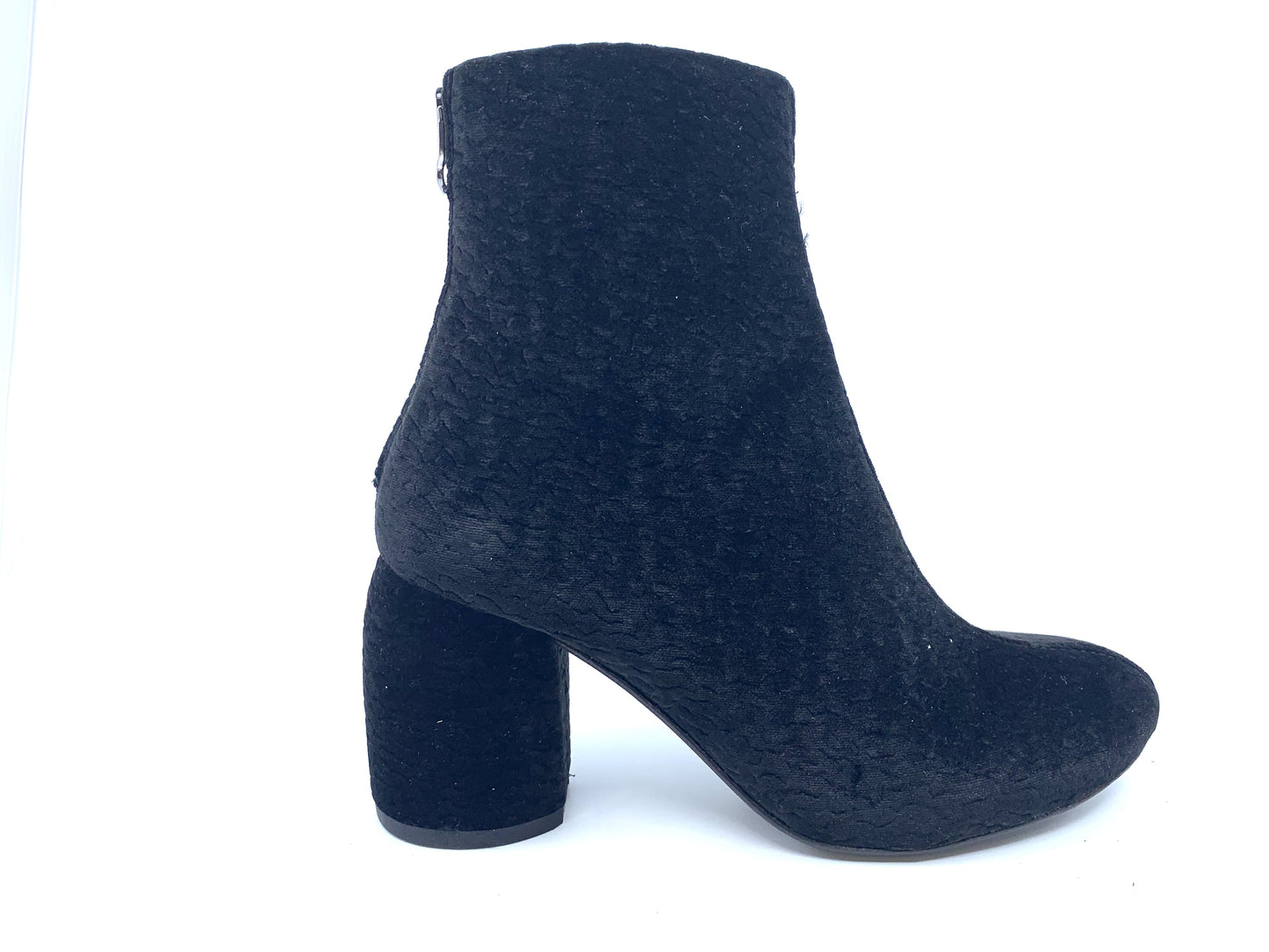4945 Black Astracan Fabric Ethem Ankle Boot