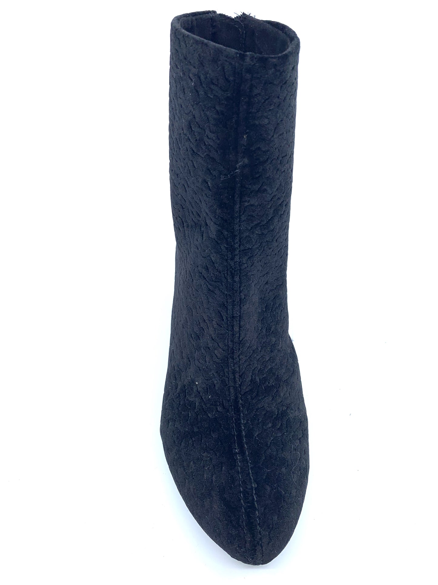 4945 Black Astracan Fabric Ethem Ankle Boot