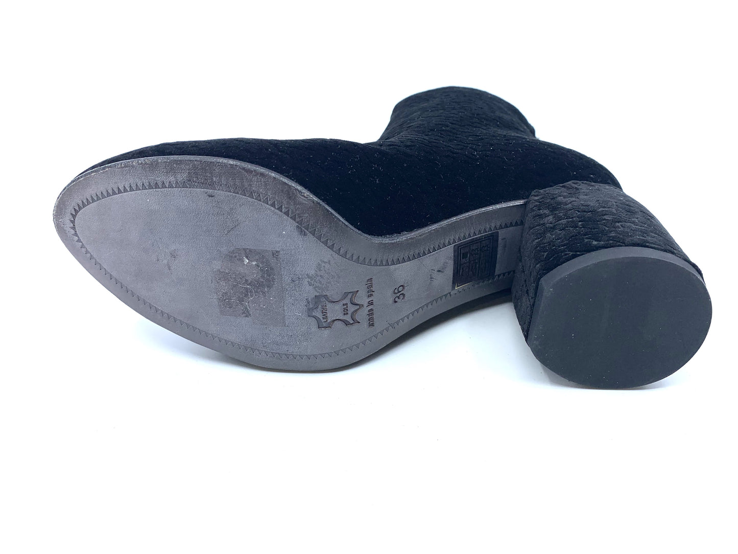 4945 Black Astracan Fabric Ethem Ankle Boot