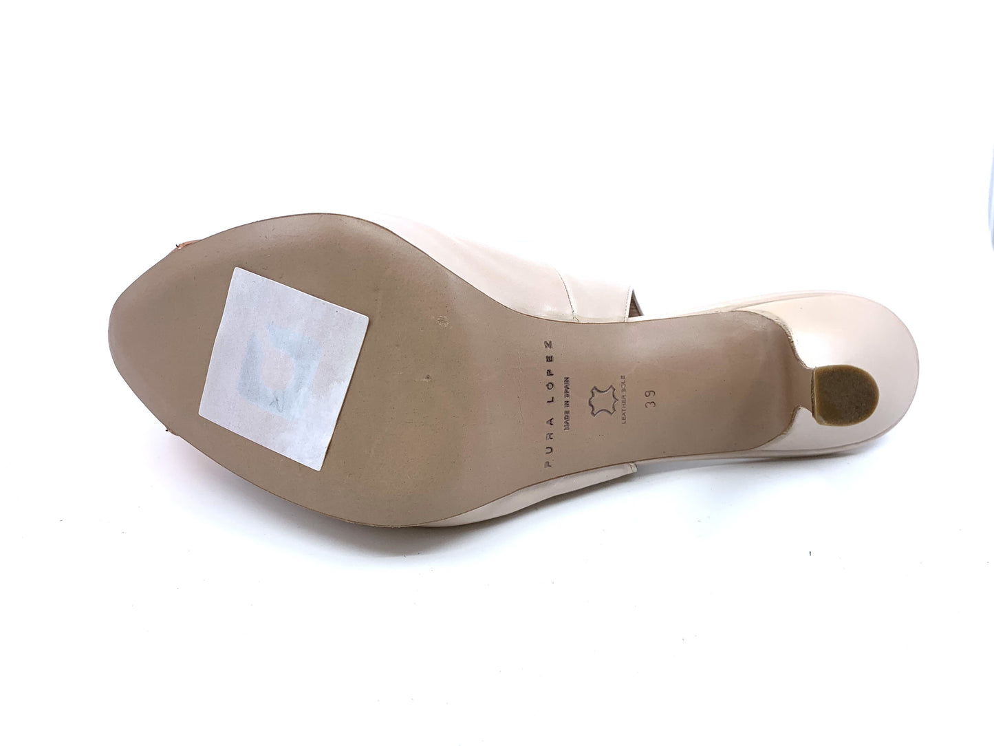 AB170 Luce Magnolia Baby Nude Leather Pura Lopez Slingback Pumps