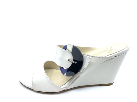 Penelope Nappa Milk Butter Wedge Slide Sanda