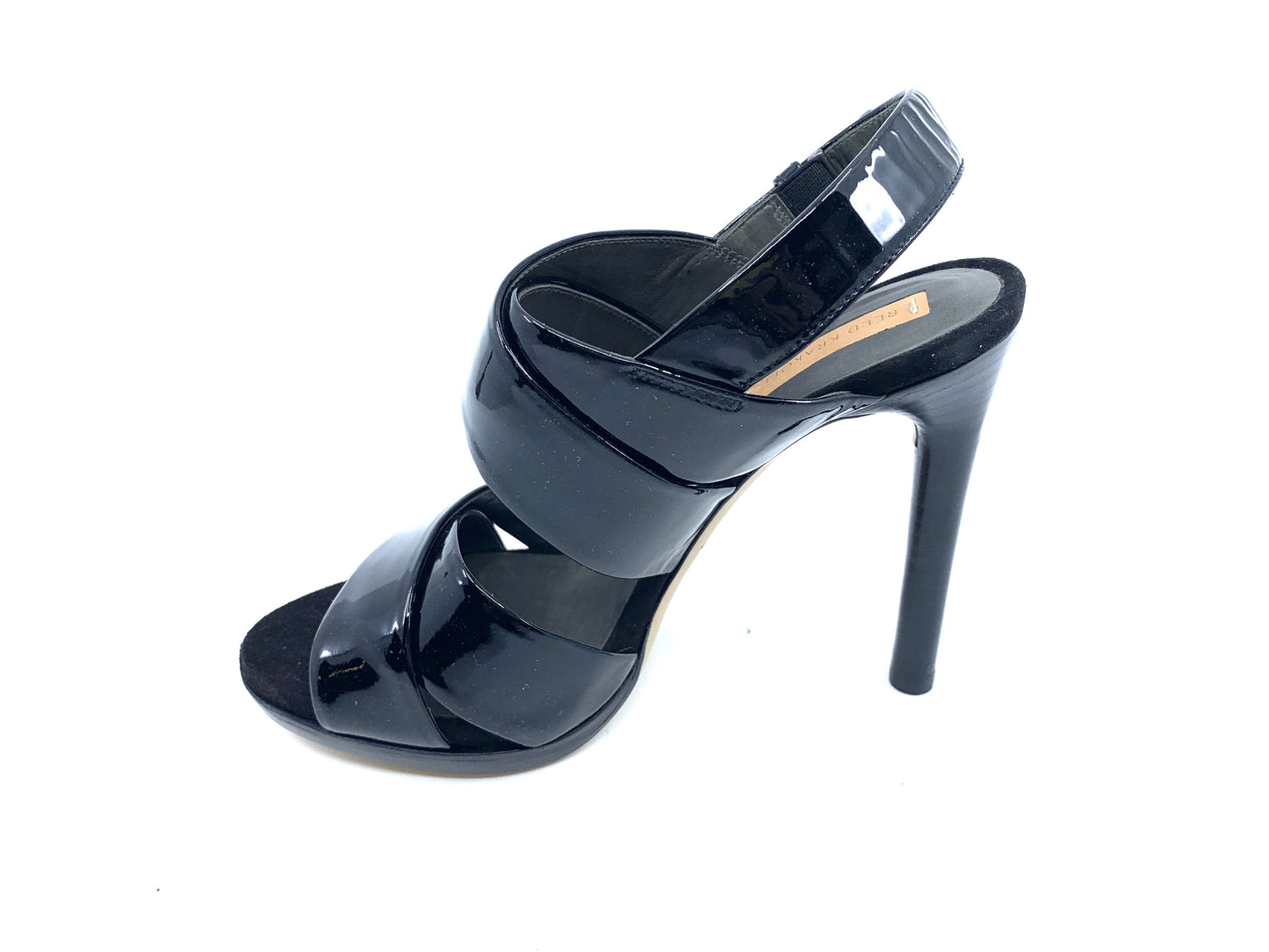 100 Boxer Sandal Black Patent Leather Reed Krakoff Sandal