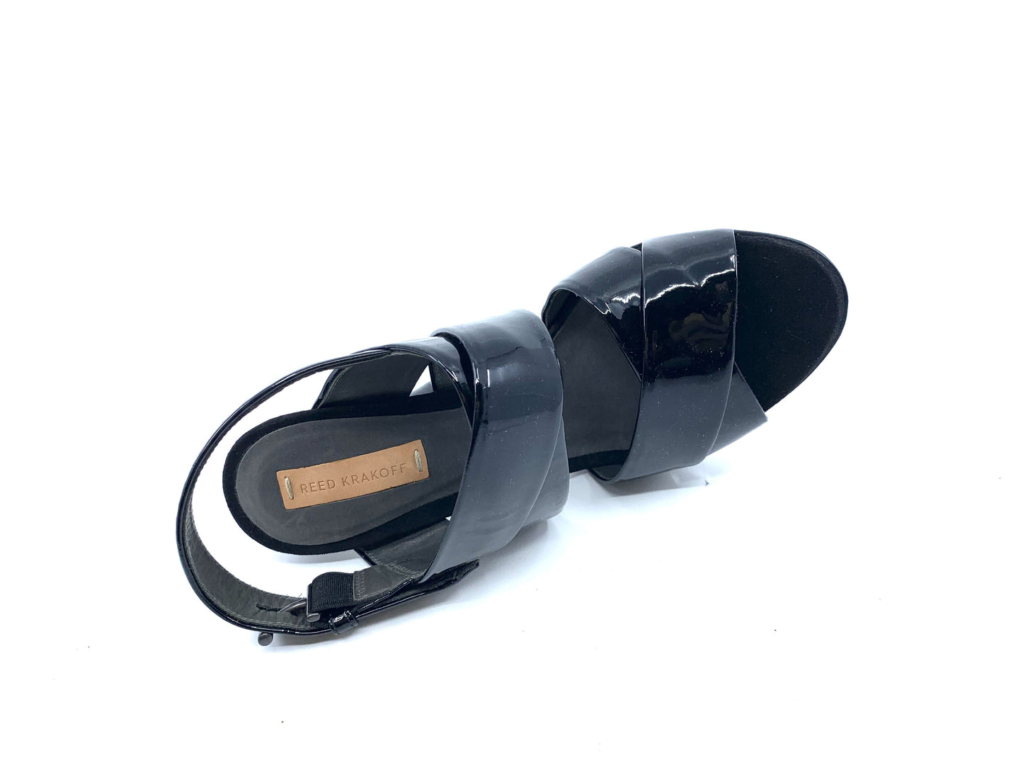 100 Boxer Sandal Black Patent Leather Reed Krakoff Sandal