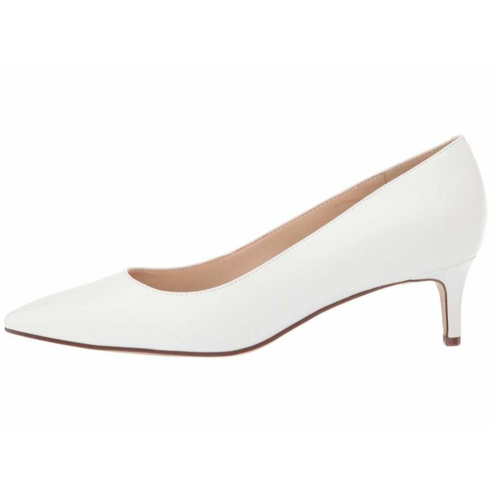 Fina White Leather Nine West Pumps
