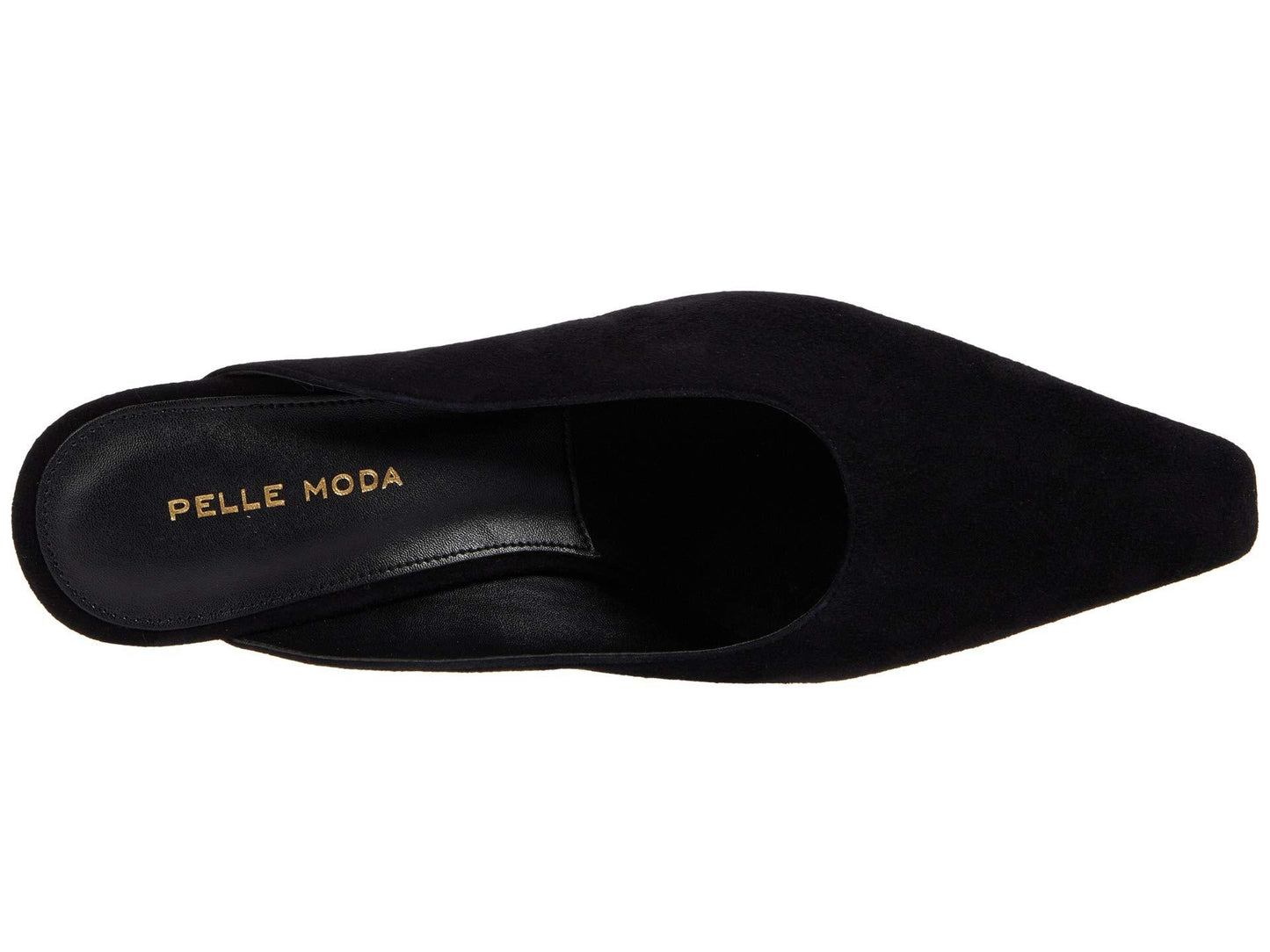 Brandy Black Suede Pelle Moda Mule Pumps